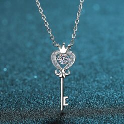 key necklace silver 407-001