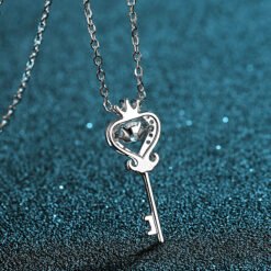 key necklace silver 407-004