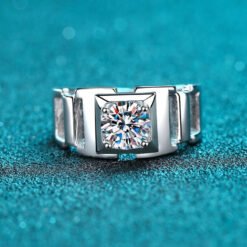 men moissanite rings 357-001