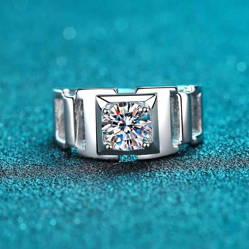 men moissanite rings 357-001