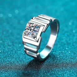 men moissanite rings 357-005