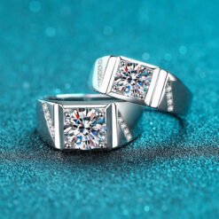 mens moissanite rings 335-001