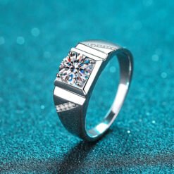 mens moissanite rings 335-004