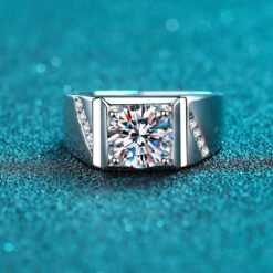 mens moissanite rings 335-005