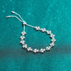 moissanite clover bracelet 440-003