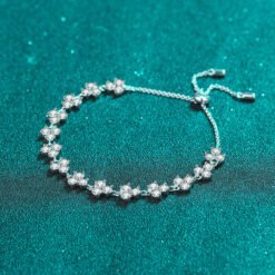 moissanite clover bracelet 440-005