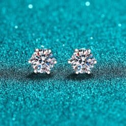 moissanite earrings studs 415-001