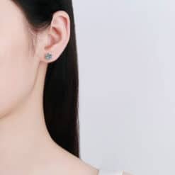 moissanite earrings studs 415-003