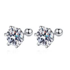 moissanite earrings studs 415-004
