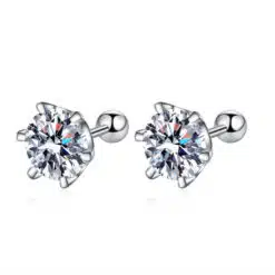 moissanite earrings studs 415-004