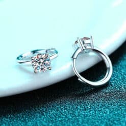 moissanite hoop earrings 416-002