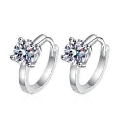 moissanite hoop earrings 416-004