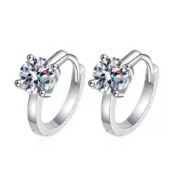moissanite hoop earrings 416-004