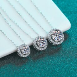moissanite pendant necklace 374-001
