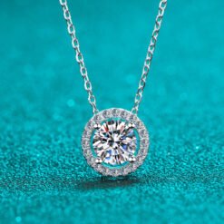 moissanite pendant necklace 374-002
