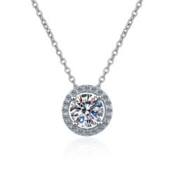 moissanite pendant necklace 374-004