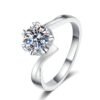 moissanite sterling silver rings 314-001