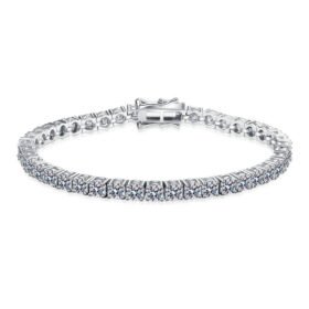 Moissanite Tennis Bracelet 17.5CT GRA Certified