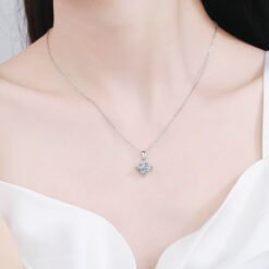 princess cut necklace 397-001