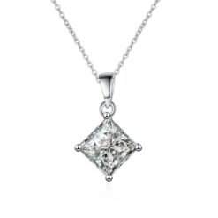 princess cut necklace 397-002
