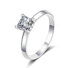 Princess Cut Ring 1 Carat 2 Carat Moissanite Ring