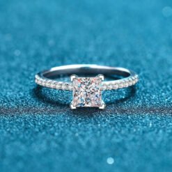 princess cut wedding rings 341-001