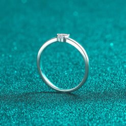 silver heart ring 352-003