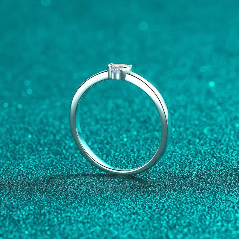 silver heart ring 352-003