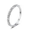 silver moissanite ring 334-001