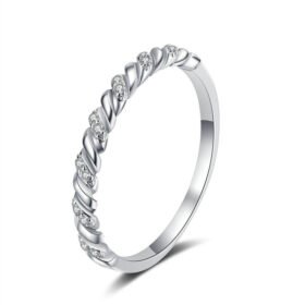 Silver Moissanite Ring For Women