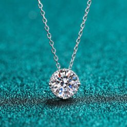 silver necklace women 384-001