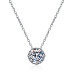silver necklace women 384-003