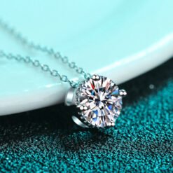 silver necklace women 384-004