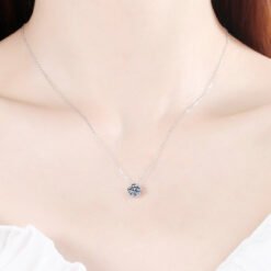 silver necklace women 384-005