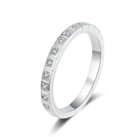 Silver Rings For Women Moissanite Bands