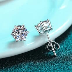 stud earrings silver 414-002