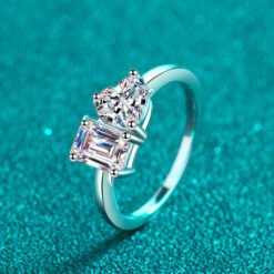 two stone engagement ring 366-002