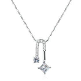 Unique Necklace Moissanite Pendant Necklace