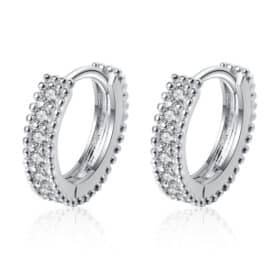 Womens Hoop Earrings Moissanite