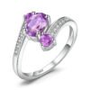 Amethyst silver ring 096-01