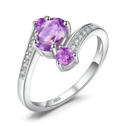 Amethyst silver ring 096-01
