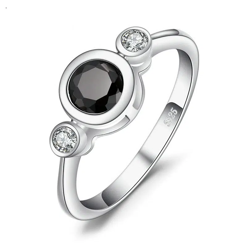 Black Spinel ring 047-01
