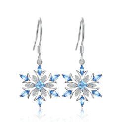 Blue Topaz Drop Earrings 127-01