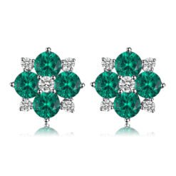 Emerald Stud Earrings 143-01