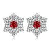 Flower shaped earrings 234-01