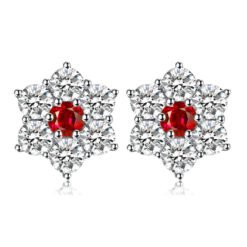 Flower shaped earrings 234-01