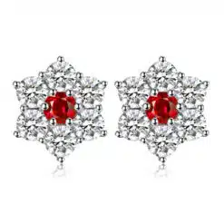 Flower shaped earrings 234-01