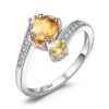 Genuine Citrine ring 093-01