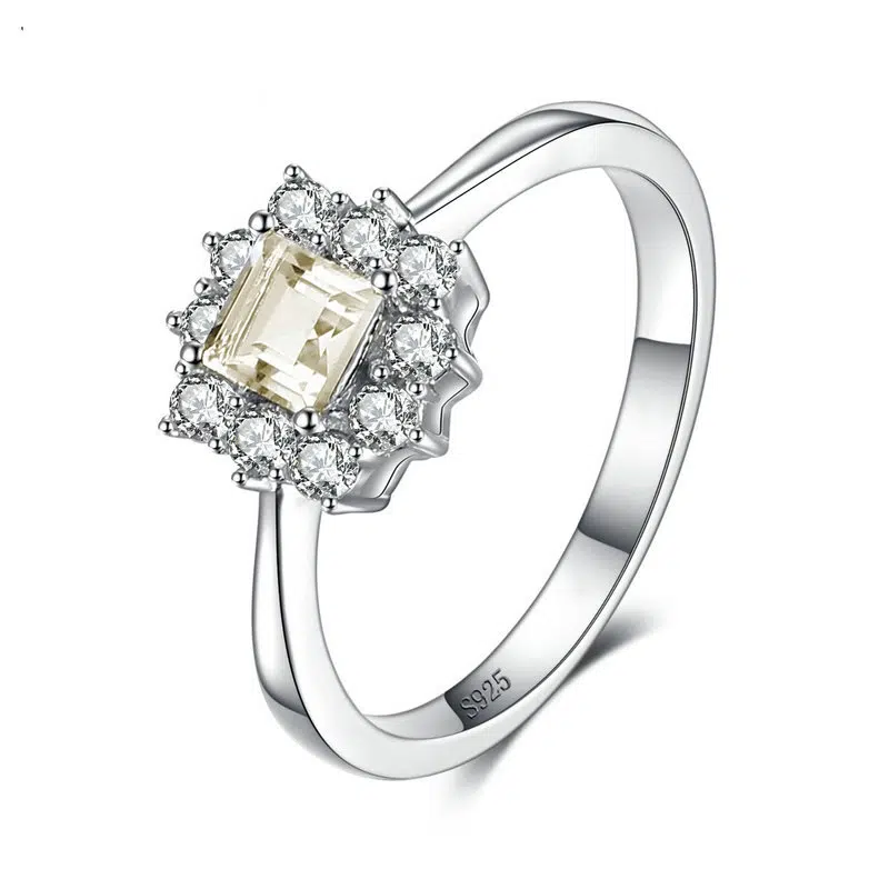 Lemon Quartz ring 041-01