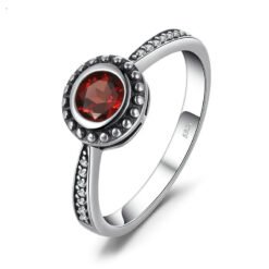 Natural Garnet ring 044-01